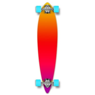 Yocaher Pintail Longboard Deck Red In the Pines 